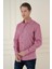 Slim Fit Dokulu %100 Pamuk Bordo Gömlek G 1584 4