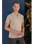 Ts 871 Slim Fit Bej Spor T-Shirt 4