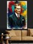 Renkli Soyut Atatürk Tablosu Dekoratif Kanvas - Mdf Ahşap Tablo 1