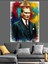 Renkli Soyut Atatürk Tablosu Dekoratif Kanvas - Mdf Ahşap Tablo 2