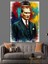 Renkli Soyut Atatürk Tablosu Dekoratif Kanvas - Mdf Ahşap Tablo 4