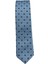 Mavi Siyah Desenli Slim Kravat 1