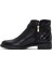 Kadın Siyah Fermuarlı Tokalı Bot 25WFE250218 2