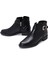 Kadın Siyah Fermuarlı Tokalı Bot 25WFE250218 3