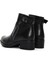 Kadın Siyah Fermuarlı Deri Casual Bot 25WFD411318 6
