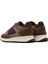Erkek Kahverengi Bağcıklı Deri Sneaker 25WFD707314 5