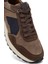 Erkek Kahverengi Bağcıklı Deri Sneaker 25WFD707314 9