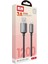 EC-199L 1.2m 3A USB To Lightning Hızlı Şarj Kablosu - Siyah 3