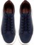 Erkek Lacivert Bağcıklı Kalın Tabanlı Deri Sneaker 25WFD6885FT 7