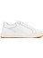 Erkek Beyaz Bağcıklı Kalın Tabanlı Deri Sneaker 25WFD675014 1