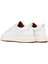 Erkek Beyaz Bağcıklı Kalın Tabanlı Deri Sneaker 25WFD675014 5