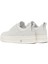 Erkek Beyaz Bağcıklı Kalın Tabanlı Deri Sneaker 25WFD612318 5