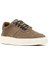 Erkek Vizon Bağcıklı Kalın Tabanlı Nubuk Deri Sneaker 25WFD7072V3 6