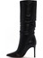 Kadın Siyah Yüksek Ince Topuklu Deri Çizme 25WFD120518 4