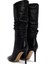 Kadın Siyah Yüksek Ince Topuklu Deri Çizme 25WFD120518 7