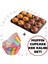 12 Bölmeli Metal Muffin Kalıbı ve 100 Adet Cupcake Kağıdı Set 1