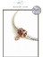 Rose Klipsli Gümüş Bileklik Charm Taşıyıcı 1