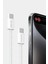 EC-190CC 2m 60W iPhone 15 Serisi ile Uyumlu Type-C To Type-C Pd Hızlı Şarj Kablosu - Beyaz 2