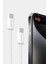 EC-190CC 2m 60W iPhone 15 Serisi ile Uyumlu Type-C To Type-C Pd Hızlı Şarj Kablosu - Beyaz 10