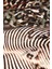Yeşil Zebra Leopar Desen Twill Ipek Eşarp 4