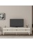 Lennora 180 cm Tv Sehpası (Alt Modül) Beyaz-Altın 1