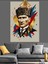 Geometrik Desenli Mustafa Kemal Atatürk Dekoratif Kanvas - Mdf Ahşap Tablo 5