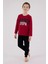 U.s. Polo Assn Uzun Kol Pijama Takım US2203-4 Bordo 1