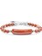 Mestore Kırmızı Jasper Doğaltaş Çelik Halat ve Çelik Klipsli Bileklik 31682B19D5 1