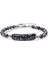 Mestore Snowy Obsidian Doğaltaş Çelik Halat ve Çelik Klipsli Bileklik 31682B19D2 1