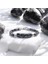 Mestore Snowy Obsidian Doğaltaş Çelik Halat ve Çelik Klipsli Bileklik 31682B19D2 2