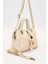 Krem Taş Kuşak Aksesuarlı El Çantası 2