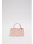 Pembe Ayarlanabilir Kilit Detaylı El Çantası 4