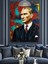 Fırça Darbeli Mustafa Kemal Atatürk Portresi Dekoratif Kanvas - Mdf Ahşap Tablo 1