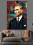 Fırça Darbeli Mustafa Kemal Atatürk Portresi Dekoratif Kanvas - Mdf Ahşap Tablo 2