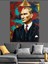 Fırça Darbeli Mustafa Kemal Atatürk Portresi Dekoratif Kanvas - Mdf Ahşap Tablo 5