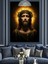 Altın Haleli Isa Tasviri Dekoratif Kanvas - Mdf Ahşap Tablo 1
