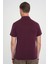 Comfort Fit Polo Yaka Modal Karışım Kısa Kol Casual Mürdüm Tişört Ts 903 5