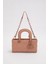 Pembe Zincir Aksesuarlı Kapitone El Çantası 1