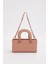 Pembe Zincir Aksesuarlı Kapitone El Çantası 4