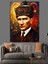 Fırça Darbeli Mustafa Kemal Atatürk Portresi Dekoratif Kanvas - Mdf Ahşap Tablo 2