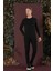P 1130 Slim Fit Siyah Spor Pantolon 2