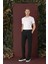 Slim Fit Yan Cepli Dokulu Esnek Casuel Koyu Yeşil Pantolon P 1139 5