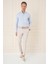 Slim Fit Yan Cepli Düz Esnek Casual Kum Pantolon P 1144 2