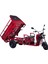 GF710 3 Tekerli Kasalı Elektrikli Moped - Kırmızı 2