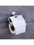 Kapaklı Krom Tuvalet Kağıtlığı | Metal Wc Kağıtlık Askısı | Paslanmaz Banyo Aksesuarı 3
