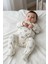 Erkek Bebek Tulum 0-3 ve 3-6 Aylık Bereli Organik %100 Pamuk Kumaş Uzun Kol Çıtçıtlı OPEBT26BUBMOD53 2