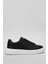 Erkek Tommy Deri Sneaker Ayakkabı 112230222 Siyah 1