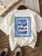 Yaza Özel Mevsimlik Baskılı Bisiklet Yaka Pamuklu Beyaz Kadın/erkek Unisex Oversize Tshirt 2