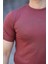 Erkek Viskon Kumaş Bisiklet Yaka Basic Tişört 3