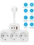 Akım Korumalı Priz, Duvar Priz Çoğaltıcı, 3x Priz Soketi, 2x Type-C Girişi, 1x USB Girişi, Çocuk Korumalı ve Isıya Dayanıklı Yapı, Aşırı Gerilim Koruyucu, 16A/3680W (Kablosuz) 2